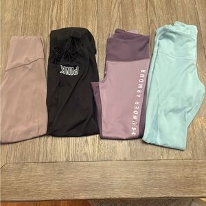 Women’s small leggings lot VS PINK Under Armour Aerie Old Navy full length